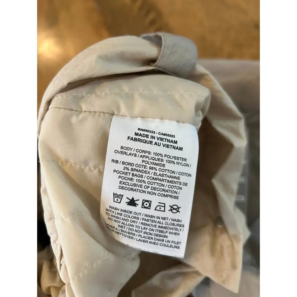 Nike Air Jordan Cozy Girl Puffer Pants Neutral Beige Gray Sz S Insulated Baggy - Picture 5 of 9
